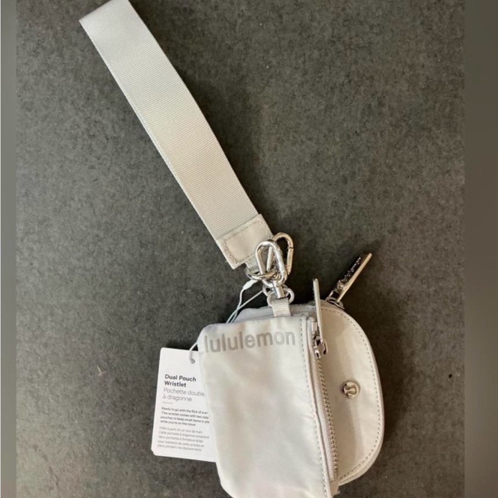 lululemon athletica Gray Dual Pouch Wristlet